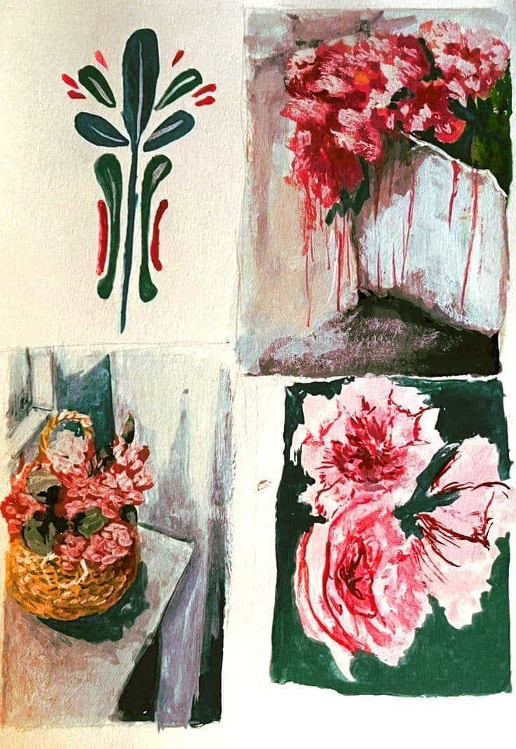 Pink Roses Collage - Free wallpaper